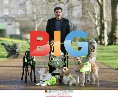 Crufts press launch with James Cann and dog