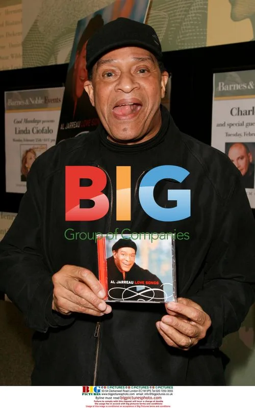Al Jarreau signs album at NYC store