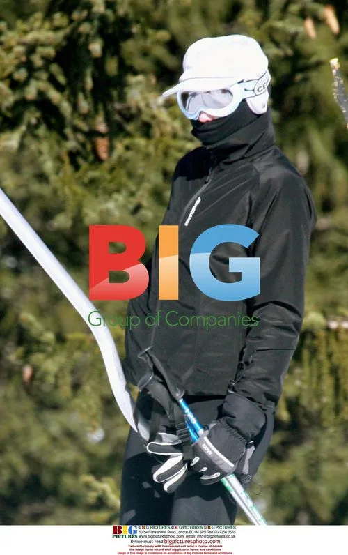 Carla Bruni Skiing in Courchevel, France