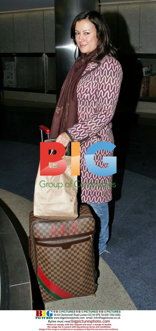 Jennifer Tilly at LAX with friend