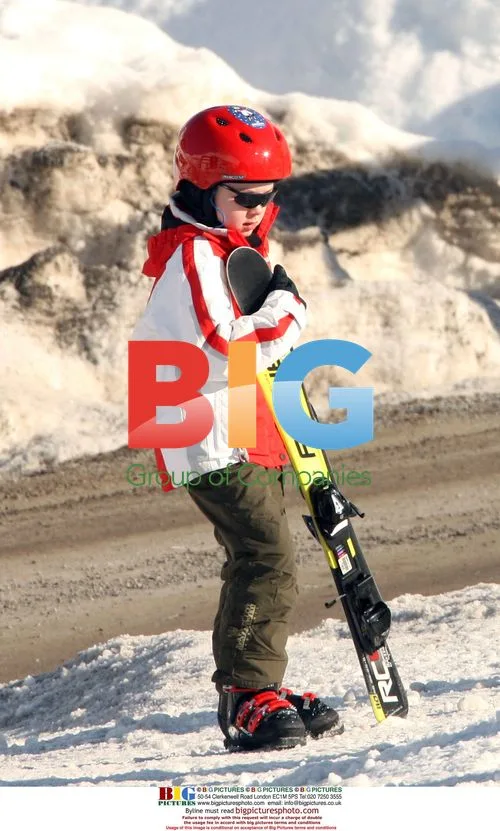 Young Alexandra of Hanover Skiing in Zurs