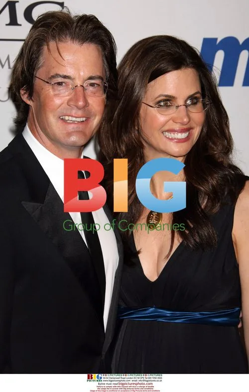 Kyle MacLachlan and Desiree Gruber at 2008 Pre-Grammy Party