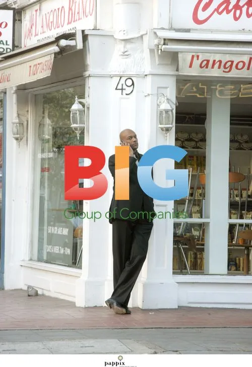 Colin Salmon chatting on phone in London