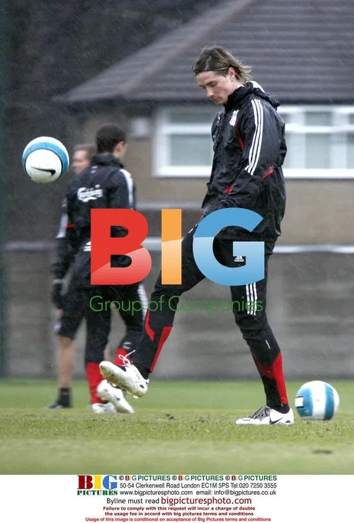 Liverpool FC Players Practice in Liverpool