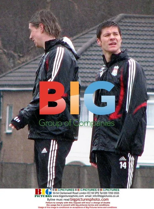 Liverpool Football Players Practice in Liverpool