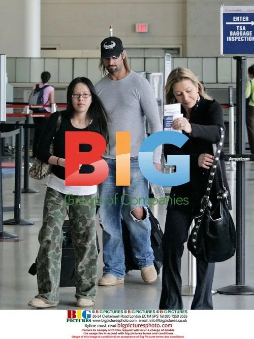 Josh Halloway and wife depart LAX