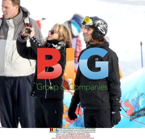 Liam Gallagher enjoys winter holidays in Switzerland