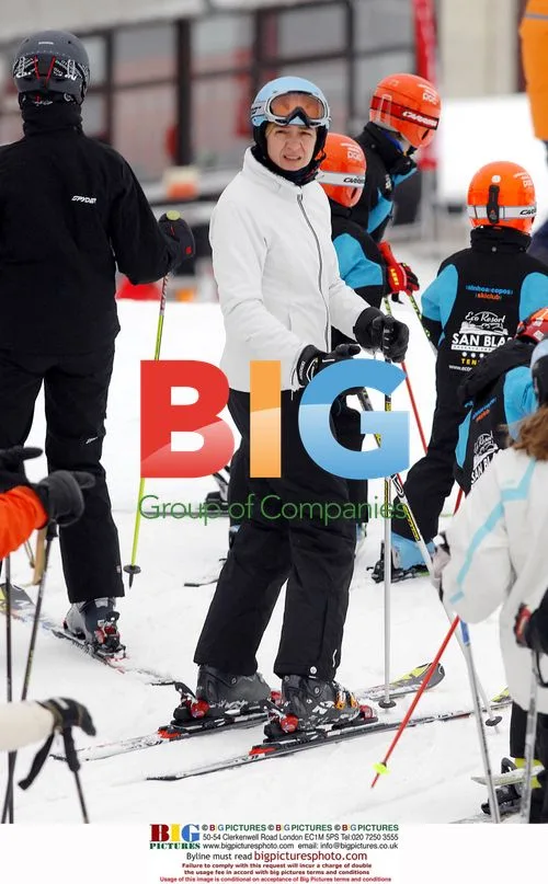Dukes of Palma with Infanta Irene skiing in Baqueira-Beret