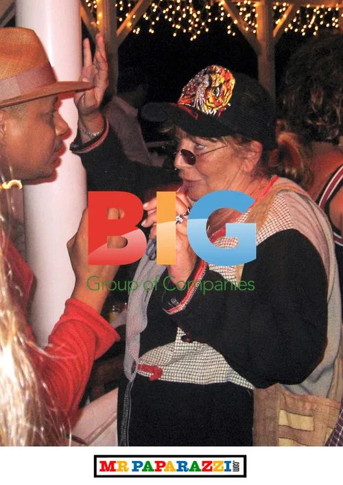 Terrence Howard & Penny Marshall at Russell Simmons Party
