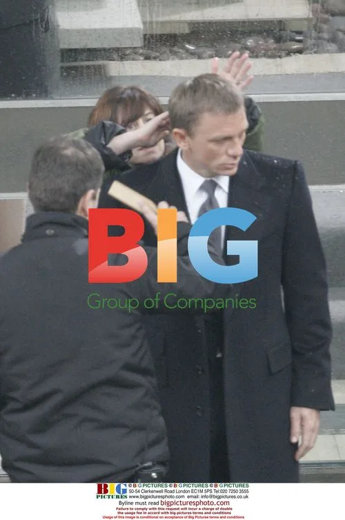 Daniel Craig on set of Bond 22