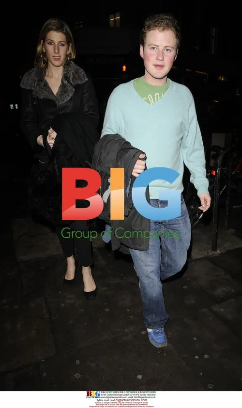 Guy Pelly and Susanna Warren leaving Boujis club
