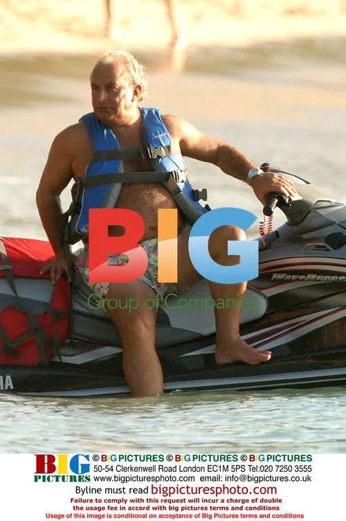 Simon Cowell with Philip Green and daughter Chloe