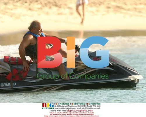 Simon Cowell with Philip Green in Barbados