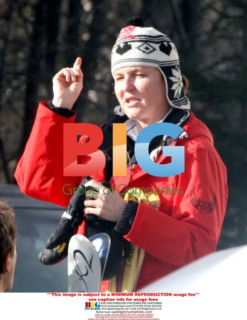 Sarah Ferguson and Paddy McNally Skiing in Verbier