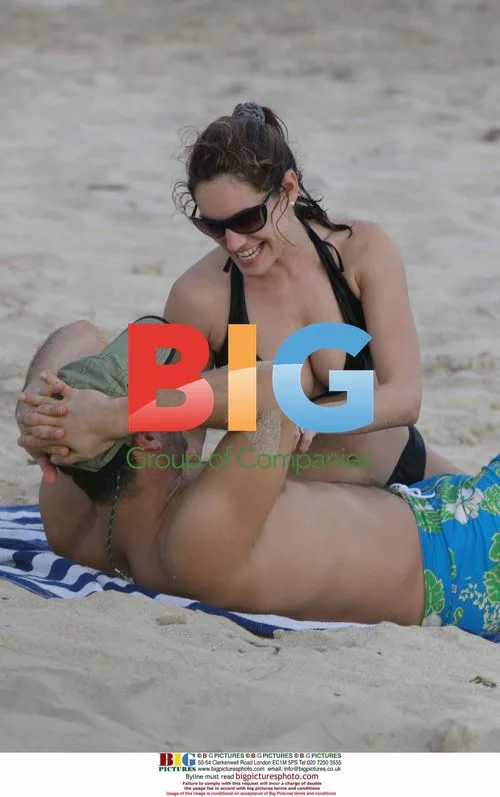 Billy Zane and Kelly Brook on Beach