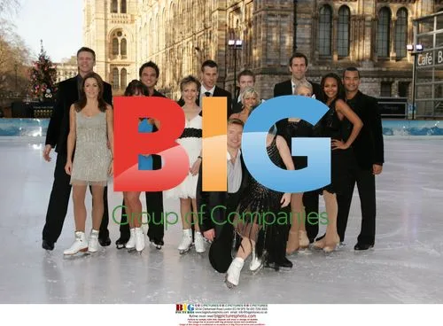 Celebrity Contestants at ITV's Ice Extravaganza