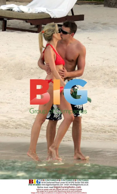 Rosanna Davidson on holiday in Mauritius