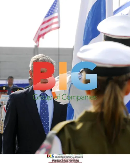 Bush Participates in Reception Ceremony in Israel