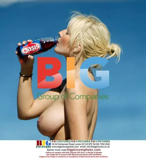Models Relax with Oasis Drink in France