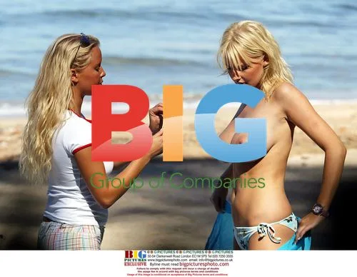 Models Anna Taverner and Michelle Marsh, South of France