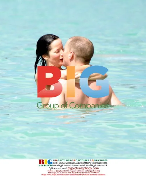Andrea Corr and boyfriend in Caribbean
