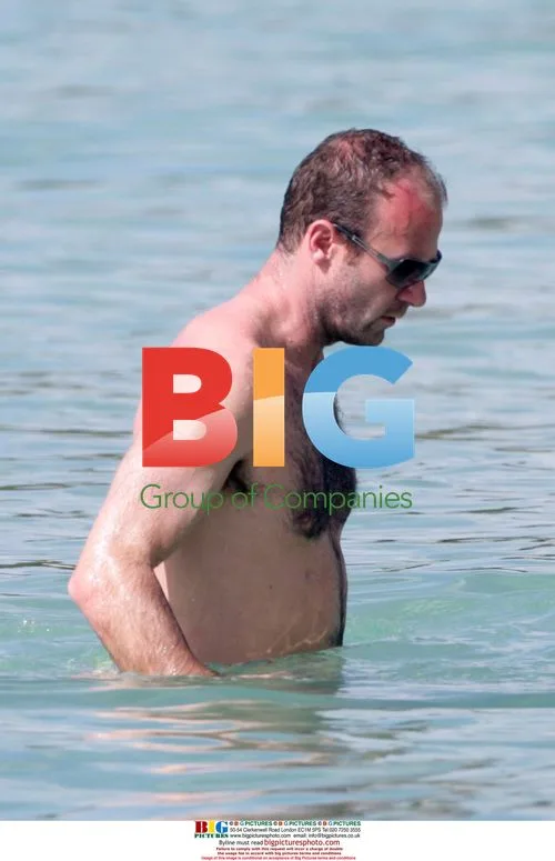 Ex-Footballer Alan Shearer Relaxes in Caribbean