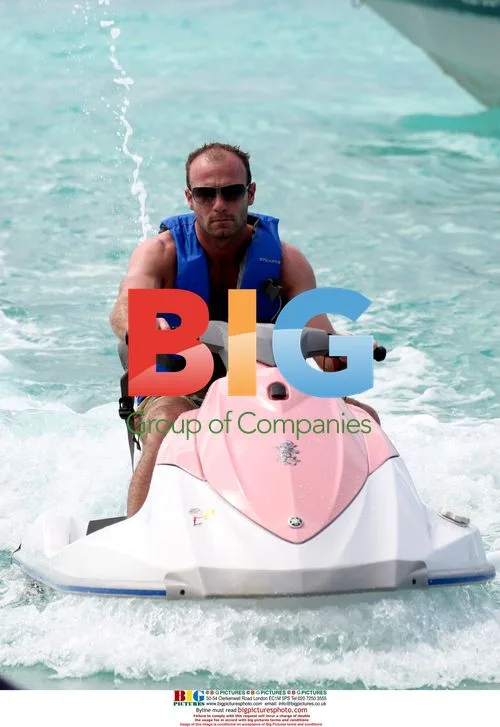 Alan Shearer Relaxes in the Caribbean