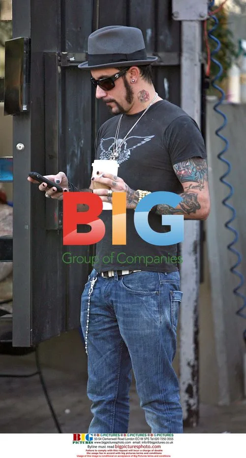 Backstreet Boy A.J. McLean runs errands