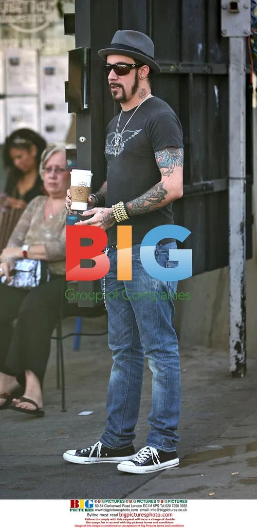 Backstreet Boy A.J. McLean runs errands in LA