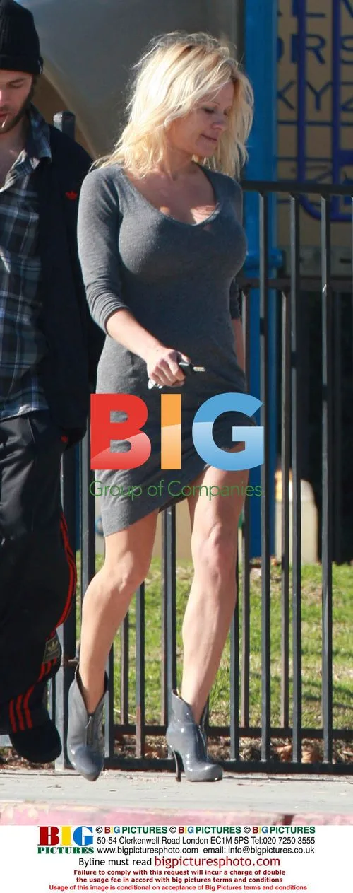 Pamela Anderson and Rick Salomon Get Frisky in Park