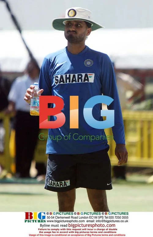 Harbhajan Singh trains ahead of test