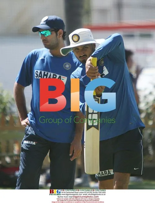 Harbhajan Singh trains ahead of test