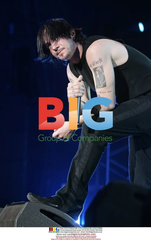 Adam Gontier of Three Days Grace performs