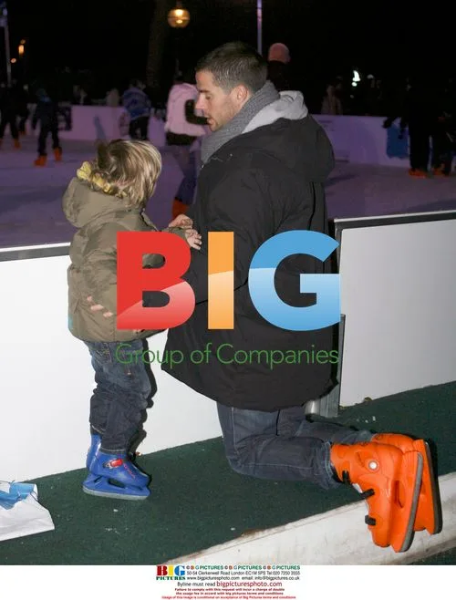Jamie Redknapp and Family at Winter Wonderland
