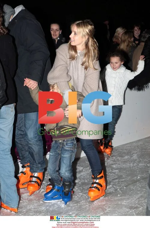 Jamie Redknapp and Family at Winter Wonderland