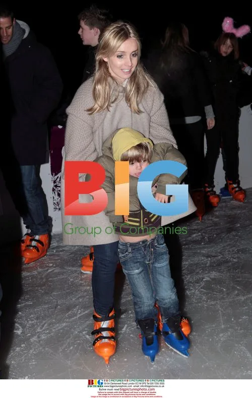 Jamie Redknapp and Family at Winter Wonderland