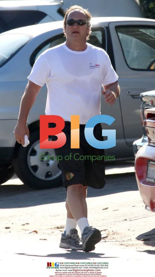 Jim Belushi Jogging in Brentwood