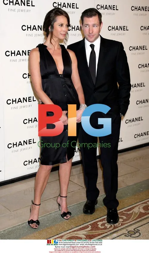 CHRISTY TURLINGTON with ED BURNS at Chanel event
