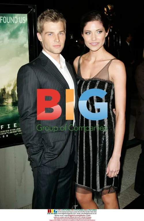 Mike Vogel and wife at 'Cloverfield' premiere