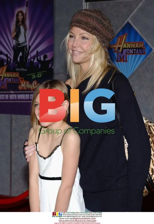 Heather Locklear and daughter Ava at 'Hannah Montana' premiere