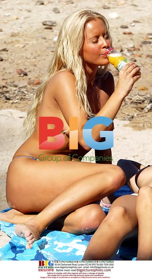Models Anna Taverner and Michelle Marsh with Tropicana in France