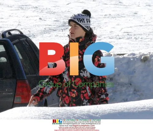 Juliette Lewis Snowboarding in Bardonecchia
