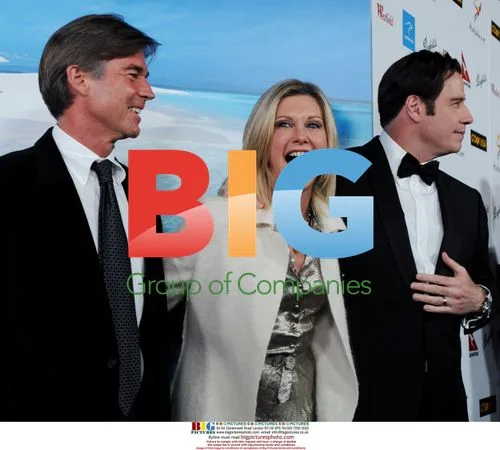 Olivia Newton-John, John Easterlang and John Travolta at G'Day USA 2008