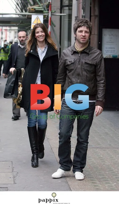 Noel Gallagher and Sara McDonald in North London