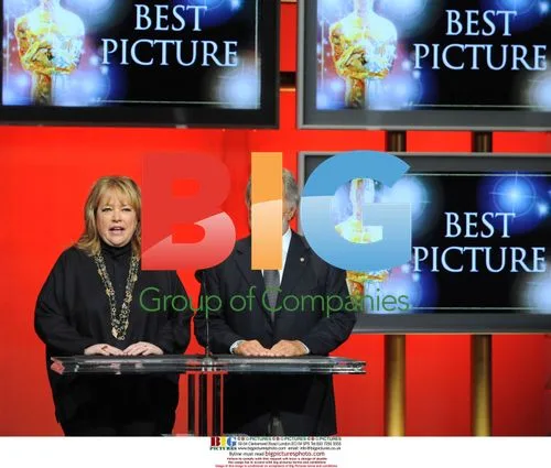 Kathy Baker and Sid Ganis at Academy Awards Nominations Announcement