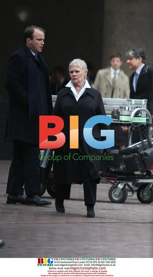 Judi Dench as 'M' on Quantum of Solace set