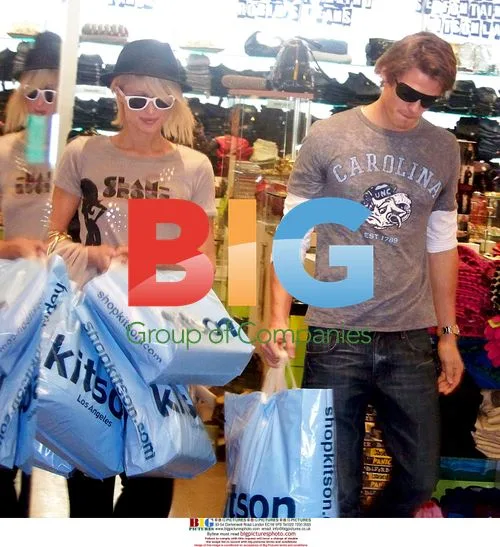 Paris Hilton shops at Kitson in Beverly Hills