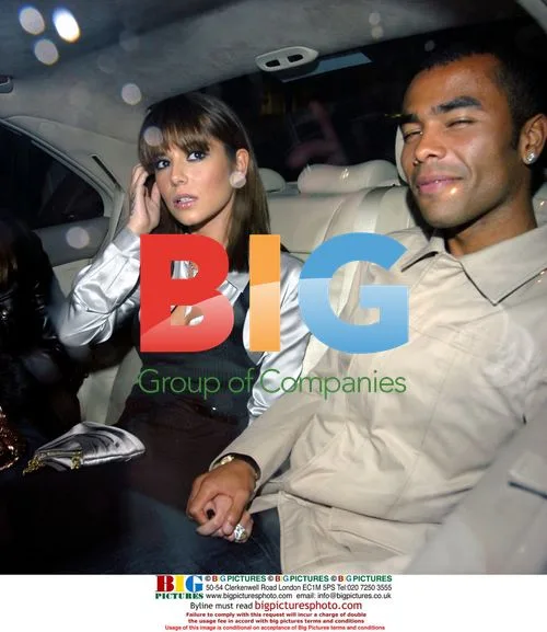 Cheryl and Ashley Cole leaving Nobu