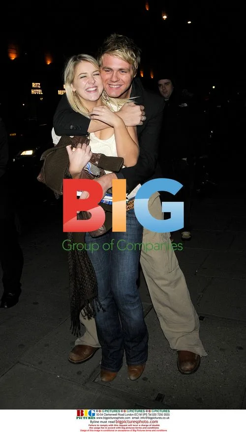 Brian McFadden and sister Susan at Nobu restaurant