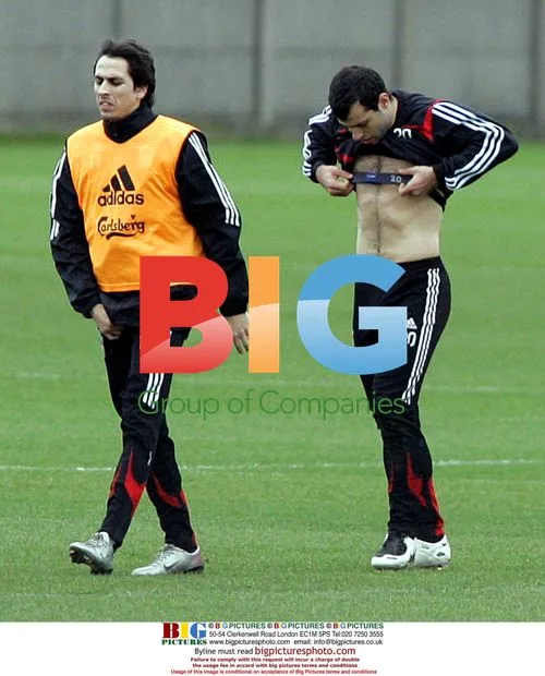 Liverpool players train for FA Cup match